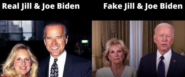 fake Joe and Jill Biden